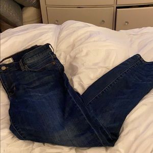 Like new. Madewell high riser skinny jeans